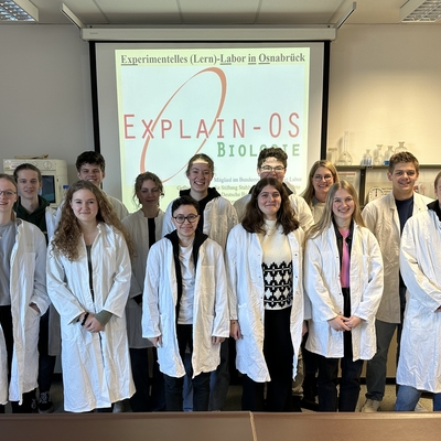 Besuch des Kurses auf erh&ouml;htem Niveau im Sch&uuml;lerlabor Osnabr&uuml;ck